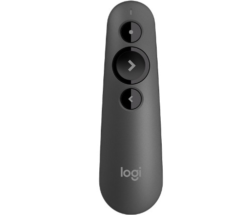 Logitech R500 Laser Presentation Remote wireless presenter Bluetooth/RF Graphite