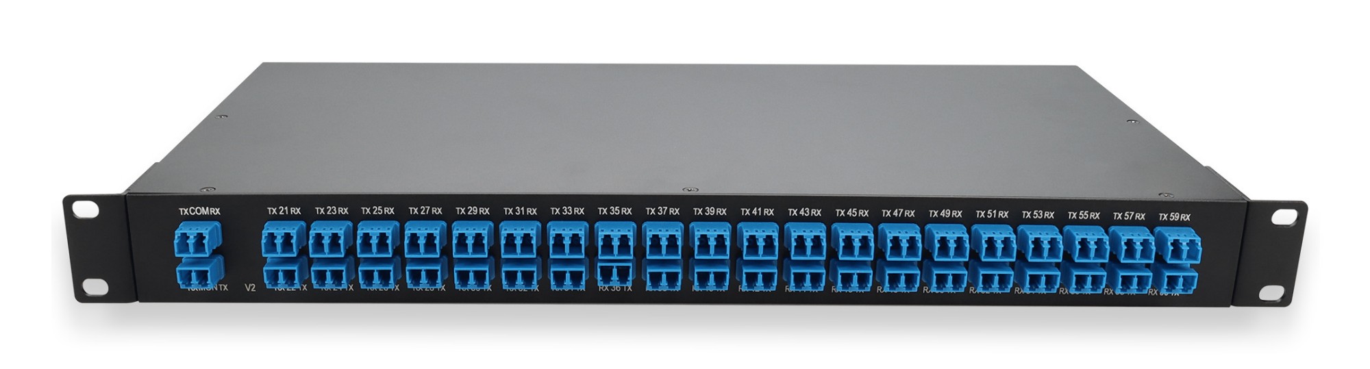 AddOn Networks 40 Channel MUX and DEMUX (Duplex) v2. 19in 1U Rack Moun