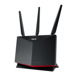ASUS AX5700 RT-AX86U wireless router Gigabit Ethernet Dual-band (2.4 GHz / 5 GHz) 3G 5G 4G Black, Red