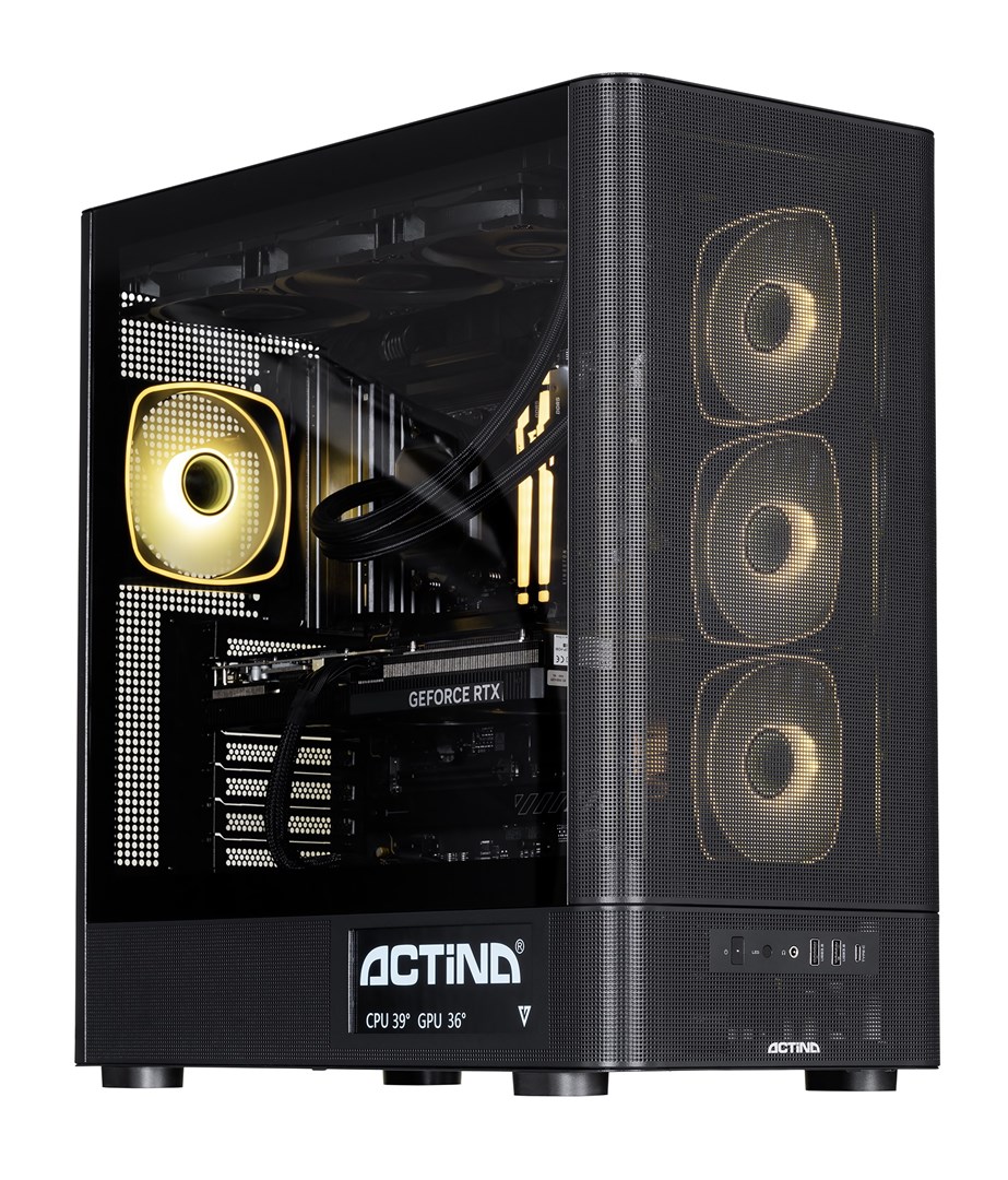 ACN Actina 5901443441908 PC Intel Core Ultra 7 270 32 GB DDR5-SDRAM 1 TB SSD NVIDIA GeForce RTX 5080 Midi Tower Black