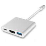 4XEM 4XUSBCHUB01 notebook dock/port replicator Wired USB 3.2 Gen 1 (3.1 Gen 1) Type-C Gray, White