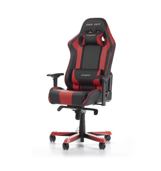 DXRacer KS06 Series Gaming Chair, Neck/Lumbar Support - Black &...
