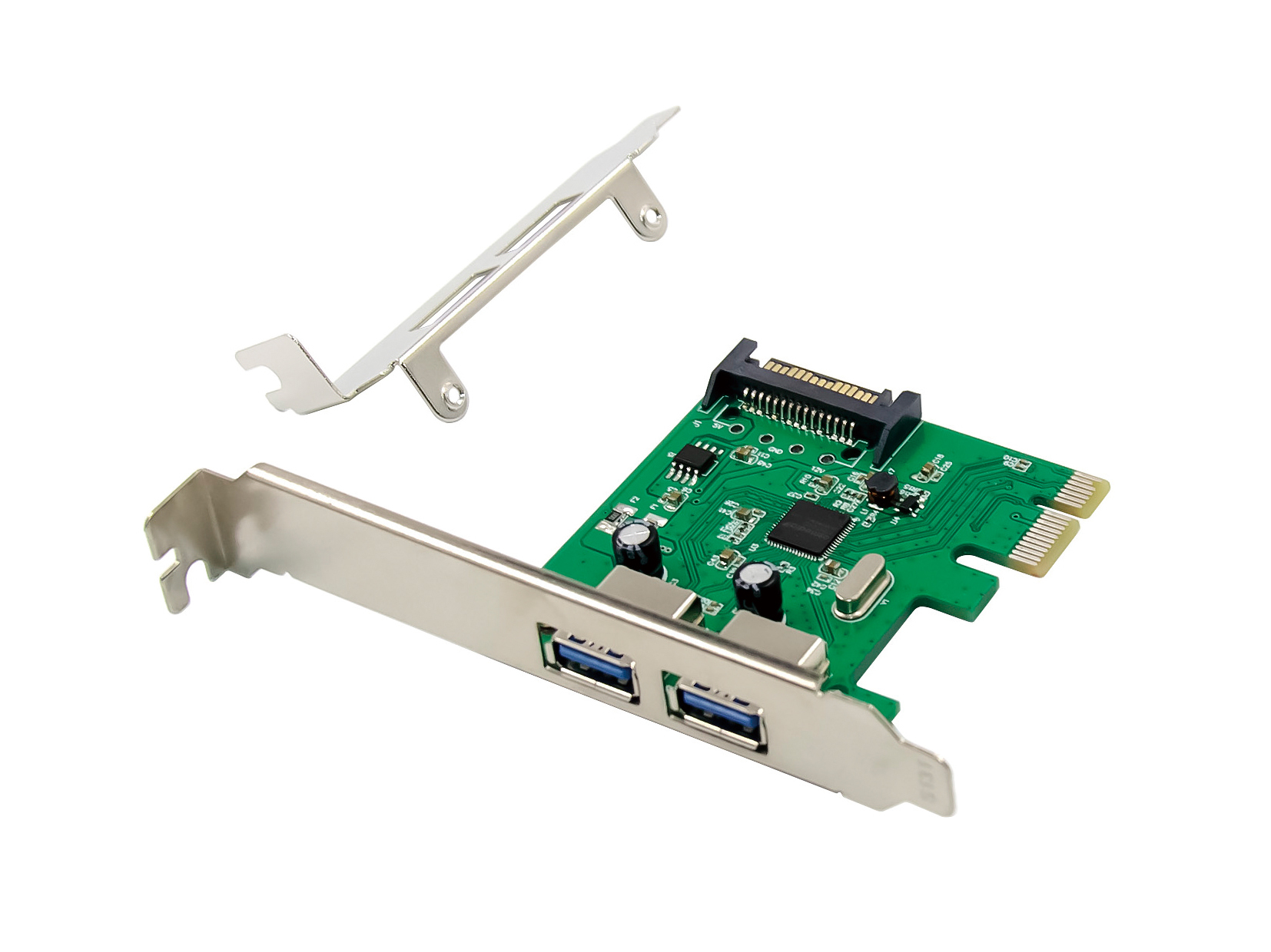 Photos - Network Card Conceptronic EMRICK 2-Port USB 3.0 PCIe Card EMRICK06G 