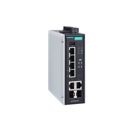 Image of Moxa EDS-P506E-4PoE-2GTXSFP-T Managed L2 Gigabit Ethernet (10/100/1000