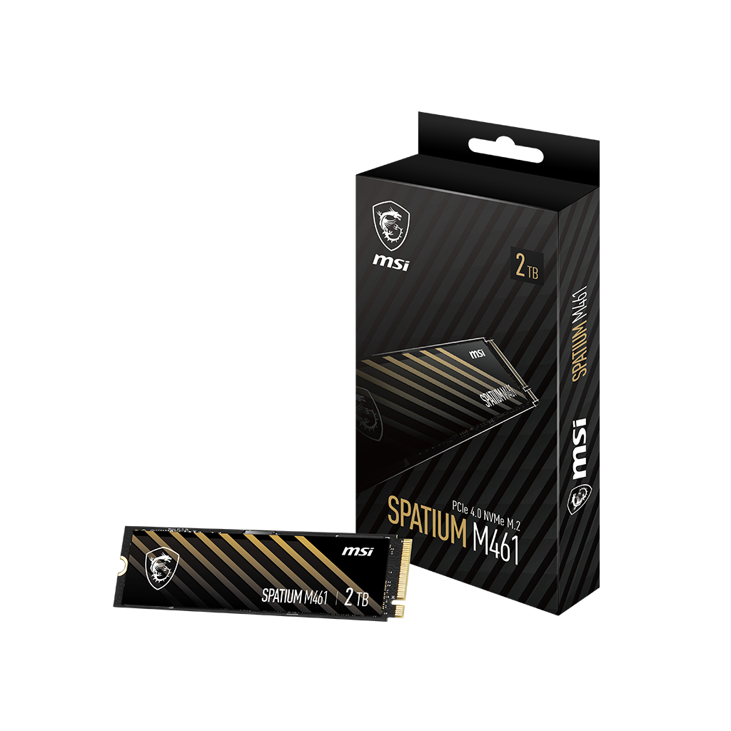 SPATIUM M461 PCIE 4.0 NVME M.2 2TB MSI SSD SPATIUM M461 M.2 PCIE 2TB