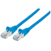 Intellinet Network Patch Cable, Cat6, 0.5m, Blue, Copper, S/FTP, LSOH / LSZH, PVC, RJ45, Gold Plated Contacts, Snagless, Booted, Lifetime Warranty, Polybag