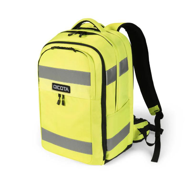 Dicota Hi-Vis V2 - Rucksack - 32-38 litres - polyester, thermoplastic polyurethane (TPU) - yellow
