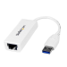 StarTech.com USB 3.0 to Gigabit Ethernet NIC Network Adapter - White