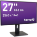 Wortmann AG TERRA 2766W PV LED display 68,6 cm (27") 2560 x 1440 Pixeles Quad HD Negro