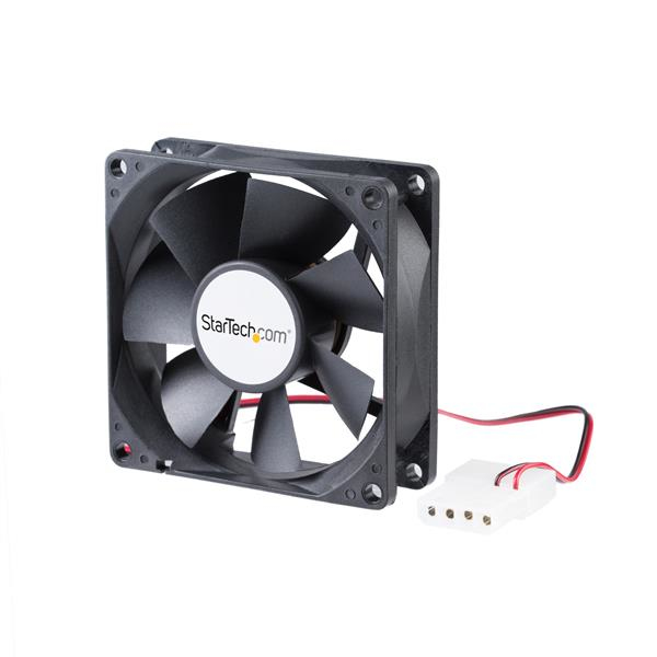 Image of StarTech.com 80x25mm Dual Ball Bearing Computer Case Fan w/ LP4...