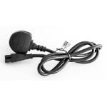 Bachmann 304.1055 electriciteitssnoer Zwart 1 m Netstekker type G IEC C5