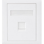 Astrotek CAT6 RJ45 Network Wall Face Plate Outlets 86x86mm 1 Port Socket Kit