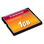 Transcend 1 GB CF 133x CompactFlash MLC