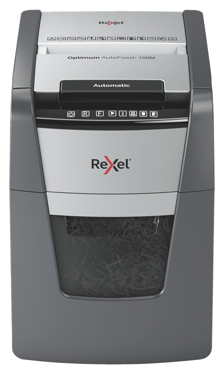 Image of Rexel Optimum AutoFeed+ 100M paper shredder Micro-cut shredding 55...