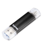 Hama Laeta Twin, 32GB USB flash drive USB Type-A / Micro-USB 3.2 Gen 1 (3.1 Gen 1) Black