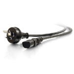 C2G 2m, AU1-10P - C13 IEC Black C13 coupler