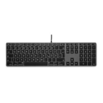 LMP 24263 - Full-size (100%) - Wired - USB - QWERTZ - Grey