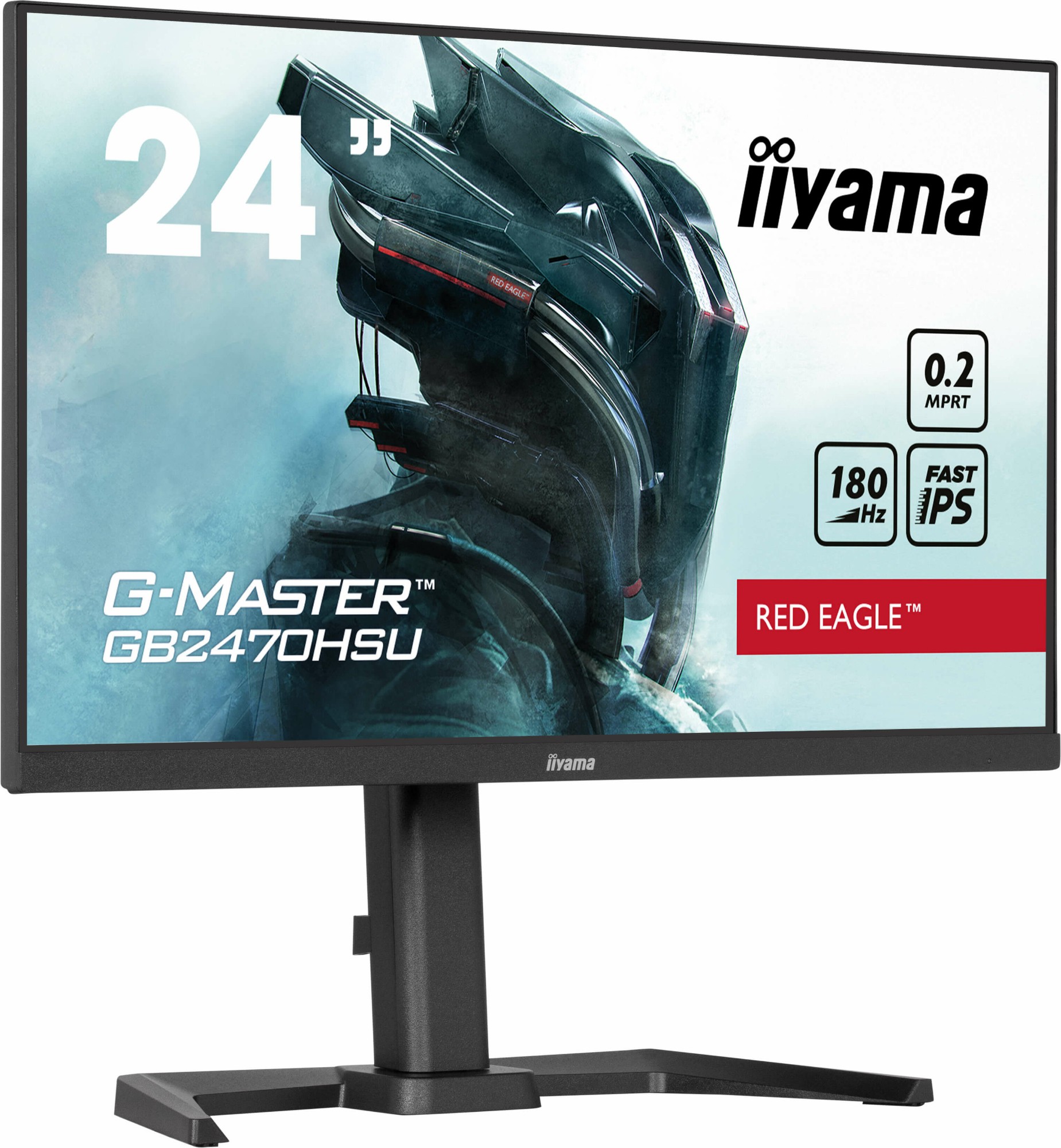 iiyama G-MASTER Unleash your full gaming potential with the Fast IPS GB2470HSU Red Eagle
