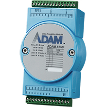 Image of Advantech ADAM-6750-A digital/analogue I/O module Digital &amp; analog