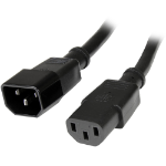 StarTech.com 10ft (3m) Power Extension Cord, C14 to C13, 10A 125V, 18AWG, Computer Power Cord Extension, IEC-320-C14 to IEC-320-C13 AC Power Cable Extension for Power Supply, UL Listed