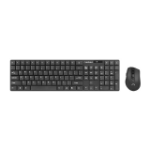 NATEC Stingray keyboard Mouse included Universal RF Wireless QWERTY US English Black