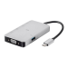 Monoprice 34184 notebook dock/port replicator Wired USB 3.2 Gen 1 (3.1 Gen 1) Type-C Black, Gray