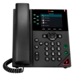 HP Poly VVX 350 6-Line IP Phone and PoE-enabled