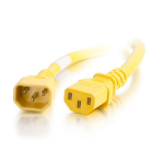 C2G 17526 power cable Yellow 11.8" (0.3 m) C13 coupler C14 coupler