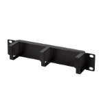 LogiLink 10" Cable Management Panel 1U, black, with 3 guide rings, black