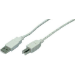 LogiLink 3m USB 2.0 USB cable USB A USB B Grey