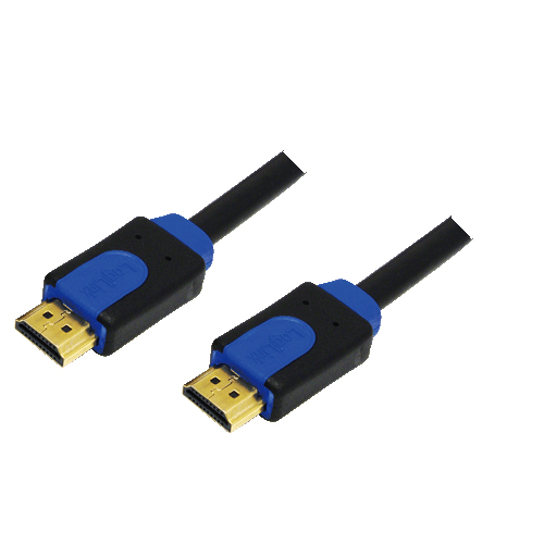 Photos - Cable (video, audio, USB) LogiLink CHB1105 HDMI cable 5 m HDMI Type A  Black, Blue (Standard)