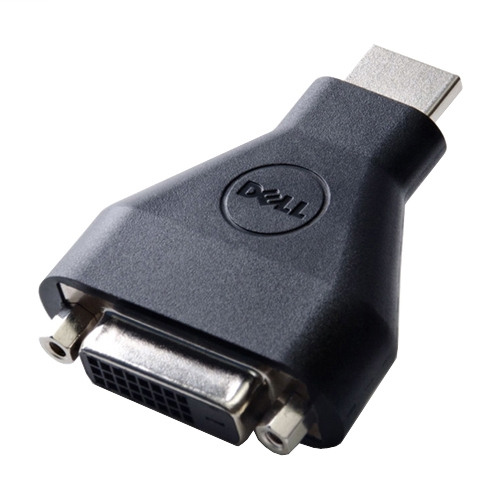 Image of DELL 492-11681 cable gender changer 19-pin HDMI-A M 24-pin DVI FM...