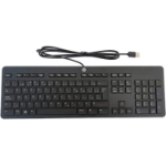 HP 803823-351 keyboard Universal USB QWERTY Finnish Black