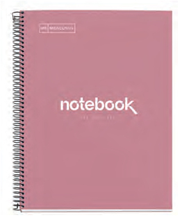 Miquelrius Emotions writing notebook A4 80 sheets Dark pink