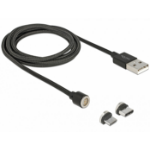 DeLOCK 85723 USB cable USB 2.0 1.1 m USB A USB C/Micro-USB B Black