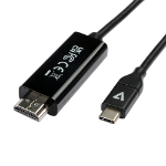 V7 V7UCHDMI-2M Video Cable Adapter USB Type-C HDMI Black