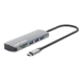 Manhattan USB-C Dock/Hub with Card Reader, Ports (x7): Ethernet, HDMI, USB-A (x3) and USB-C (x2), with Power Delivery (PD) 100W- requires external USB-C charger (not included). USB powered (no external power supply required) when PD is not in use