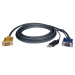 Tripp Lite P776-019 KVM cable Black 228" (5.79 m)