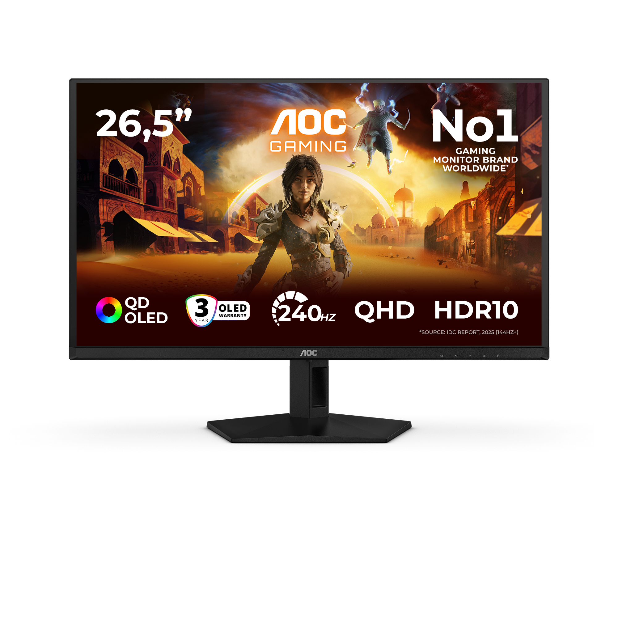 Aoc Black/Red G4 Q27g41zdf Computer Monitor 67.3 Cm (26.5") 2560 X 1440 Pix