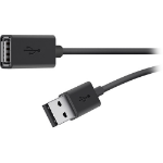 Belkin USB 2.0 A M/F 3m USB cable USB A Black