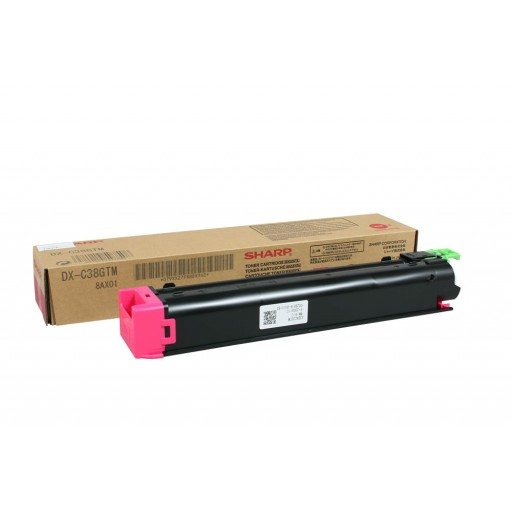 Sharp DX-C38GTM Toner magenta, 10K pages/6% for Sharp DX-C 310