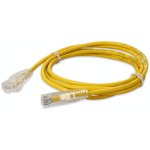 AddOn Networks ADD-1-5FSLCAT6A-YW networking cable Yellow 18.1" (0.46 m) Cat6a U/UTP (UTP)