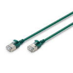 FDL SLIM 1M CAT.6a F-FTP LSZH PATCH CABLE - GREEN (SNAGPROOF)