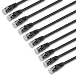 StarTech.com C6PATCH6BK10PK networking cable Black 71.7" (1.82 m) Cat6 U/UTP (UTP)