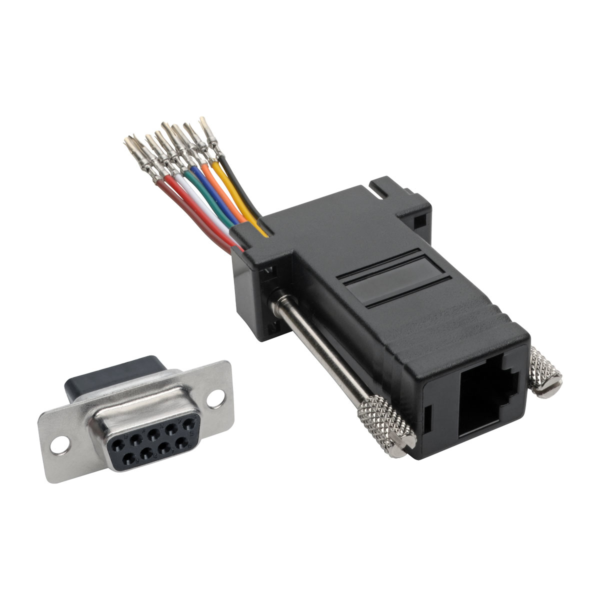 Tripp Lite DB9 To RJ45 Modular Serial Adapter (F/F), RS-232, RS-422, RS ...