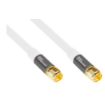 Alcasa GC-M2088 coaxial cable RG-6 15 m F White