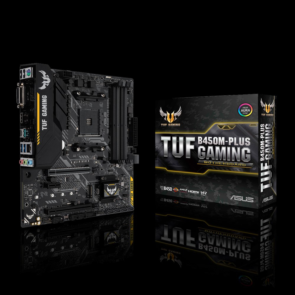 ASUS TUF B450M-PLUS GAMING AMD B450 Socket AM4 micro ATX