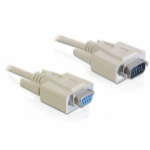 DeLOCK RS-232 3m serial cable Beige SUB-D 9