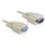 DeLOCK Sub-D9 5m serial cable Beige