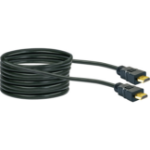Schwaiger HDM100 013 HDMI kabel 10 m HDMI Type A (Standaard) Zwart, Goud